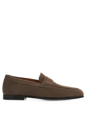 Ferragamo Brown Slip On Loafers