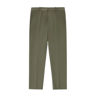 Circolo 1901 Cropped Trousers, female, Green, Size: XL Trousers