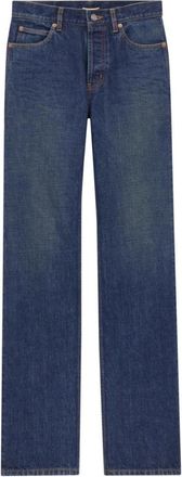 Saint Laurent Blue Straight Low Rise Jeans