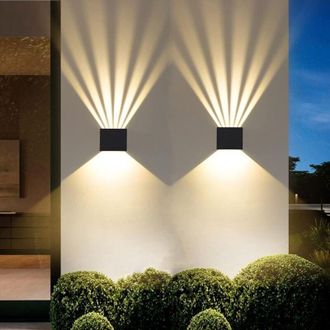 OEM Aplique De Pared Interior, 4 Unidades De L&aacute;mpara De Pared Led Moderna, Aplique De Pared De Aluminio 3000k Blanco C&aacute;lido, Aplique De Pared Exterior Imp