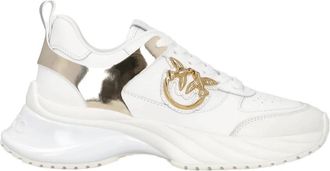 Pinko Ariel Sneakers - Dames - Sneakers - Wit - 40 EU - Leer - Schoenen