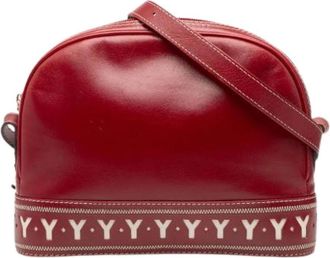 Saint Laurent Pre-owned Cross Body Bags, female, Red, Size: ONE SIZE Pre-owned Leather Shoulder Bag