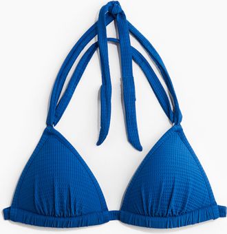 H&M Push-up Triangel-Bikinitop - Blue