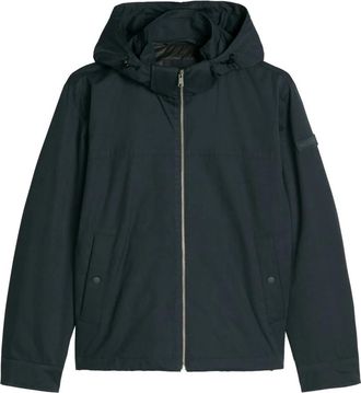 Marc O'Polo Woven Outdoor Jacket - Heren - Zomerjassen - Blauw - L - Katoen - Jassen