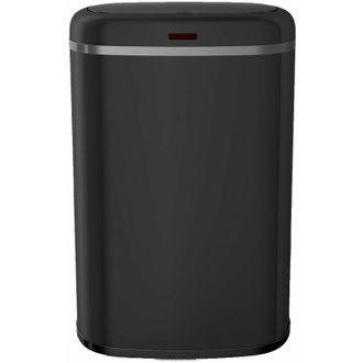 Kitchen Move Papelera Autom&aacute;tica De Cocina - Logan - Kitchen Move - 58 L - Acero Inoxidable Negro Mate Con Anillo De Fijaci&oacute;n