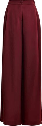 Essentiel Pantaloni a palazzo November con pieghe - Rosso