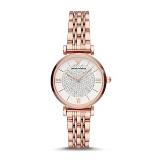 Emporio Armani Gianni T-Bar Quartz Horloge - Dames - Horloges - Geel - ONE Size - Accessoires