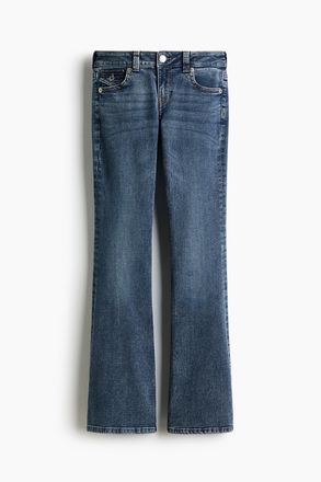 H&M Flared Low Jeans - Denimblau