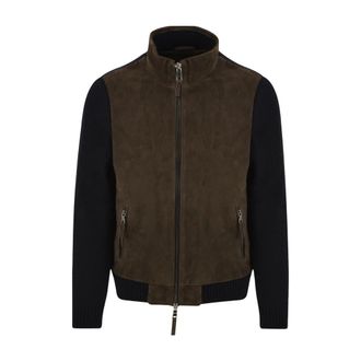 The Jack Leathers Giacca in maglia Francis - - Jackets - Uomo - Marrone - 4XL