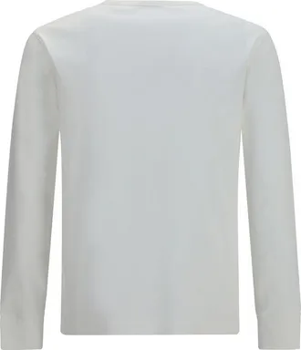 Burberry Mens White Cotton Long Sleeve T-Shirt