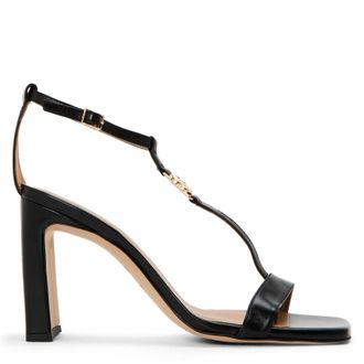 HUGO BOSS Womens Sandal90 Cbb 10260167 01 Heeled Sandals in Black - Size UK 4