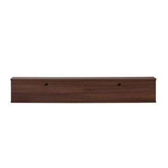 Calicosy Mueble de tv suspendido con 2 puertas abatibles a160 cm - nogal