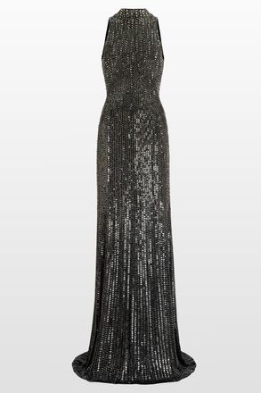 Jenny Packham Benue Sequin-Embellished Maxi Dress in Liquorice at Nordstrom, Size 16 Uk