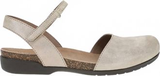 Dansko Womens Rowan Sandal In Beige Sparkle Suede