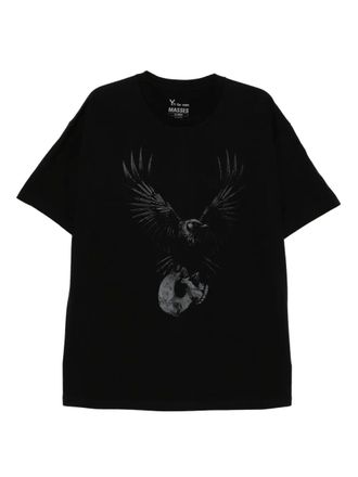 Yohji Yamamoto Ys for men × MASSES T-shirt met print - Zwart