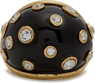 Kenneth Jay Lane crystal-embellished ring - Black