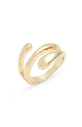 Nordstrom Curve Wrap Ring in Gold at Nordstrom, Size 9