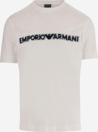 Emporio Armani T-Shirt aus Baumwollmischung mit Logo