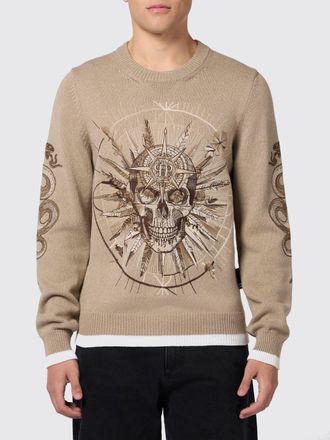 Philipp Plein Maglia Skull in cotone e lana