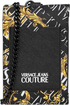 Versace Jeans Couture Zwarte Portemonnees & Pasjeshouders van - Heren - Portefeuilles - Zwart - ONE Size - Accessoires