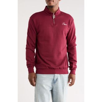 Prince Fleece Quarter Zip Sweatshirt in Brown at Nordstrom Rack, Size X-Large