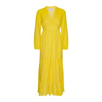 Americandreams Kleedjes - Dames - Casual kleedjes - Geel - M - Kleedjes