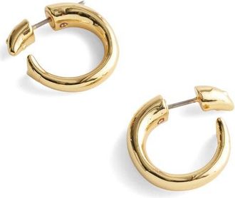 Madewell Fish Split Hoop Earrings in Antique Gold at Nordstrom