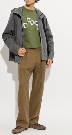 Paul Smith Light Jacket With Hood, Mens, Grey