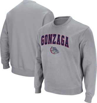 Colosseum Mens Colosseum Heathered Gray Gonzaga Bulldogs Arch & Logo Tackle Twill Pullover Sweatshirt in Heather Gray at Nordstrom, Size Medium