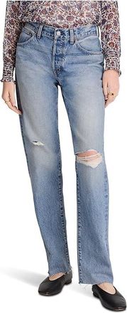 Madewell Dean Easy Straight Jean in Nickelsville Wash Womens Jeans Nickelsville Wash : 28 30, Cotton/Denim