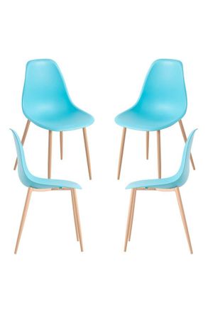 Regalos Miguel Regalos Miguel - Packs Sillas Comedor - Pack 4 Sillas Mykle - Turquesa