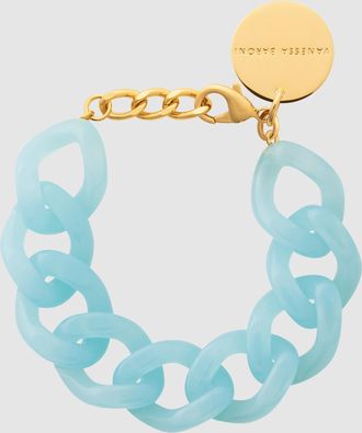 Vanessa Baroni Bracelet Flat Chain Opaline Blue