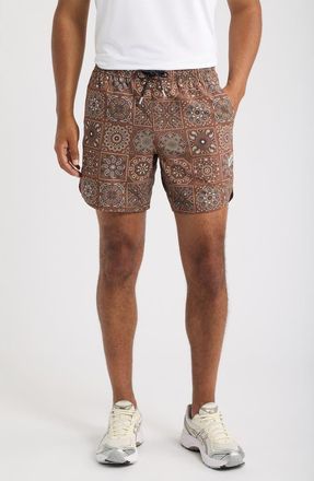 Legends Luka Paisley Shorts in Paisley Tile Copper at Nordstrom, Size Xx-Large