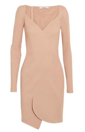 Givenchy Nude Asymmetric Mini Dress Size 42