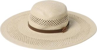 Karl Lagerfeld Panamastrohoed - Dames - Hoeden - Beige - M - Accessoires