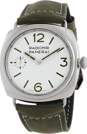 Officine Panerai Radiomir Officine 45mm Hand Wind White Dial Mens Watch PAM01384