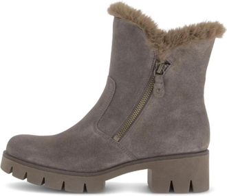 Gabor Sportieve enkellaars - Dames - Winterlaarzen - Grijs - 39 EU - Su&egrave;de - Schoenen
