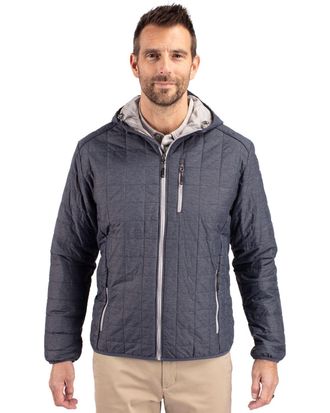 Cutter & Buck Rainier Primaloft Eco Mens Full Zip Hooded Jacket
