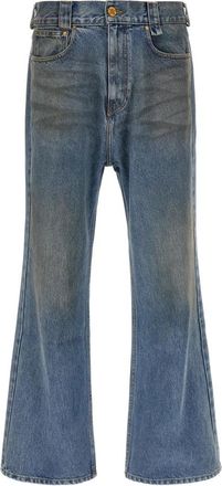 Willy Chavarria Flared Denim Jean - Heren - Flared Jeans - Blauw - W34 - Denim - Jeans