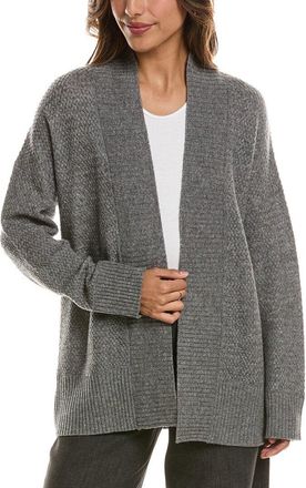 Fort&eacute; Cashmere Textured 100% Cashmere Duster Cardigan