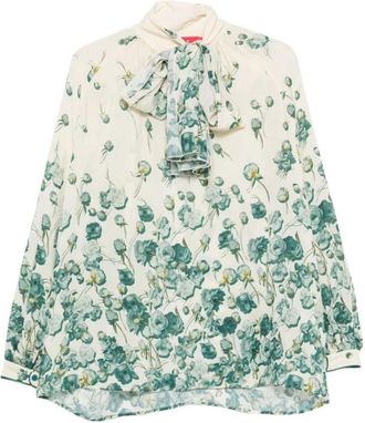 F.R.S. For Restless Sleepers F.R.S For Restless Sleepers - Blusa Estampada de Mezcla de Seda - Blouses & Shirts - Mujer - Verde - L
