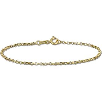 Delmar Rolo Link Chain Bracelet, 0.65mm in Gold at Nordstrom Rack