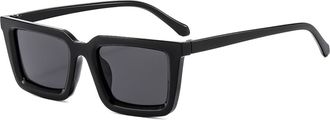 Generic Mens Square Small Frame Sunglasses Outdoor Driving Women Sports(Black)