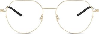 Moncler geometric-frame glasses - Yellow