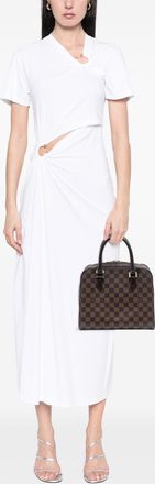 Louis Vuitton Pre-owned Womens Damier Ebene Triana - Dark Brown Textile - One Size