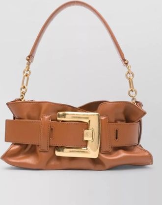 Balmain anthem mini calfskin bag gold hardware
