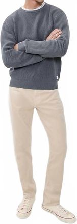 Paige Federal Jean In Ivory Cream Corduroy