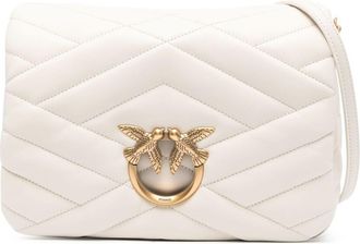 Pinko Classic Love Click Puff shoulder bag - women - Nylon - One Size - White