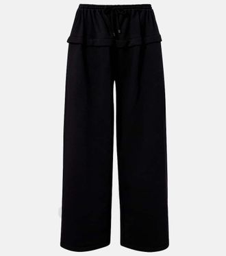 Alaia Wide-leg cotton sweatpants