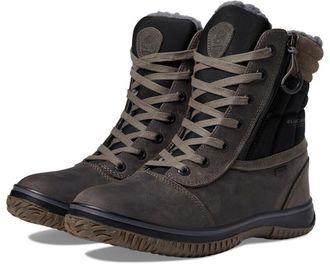 Pajar Trooper 3.0 Combat Boots Mens Dark Grey Leather Side Zip KHD1519